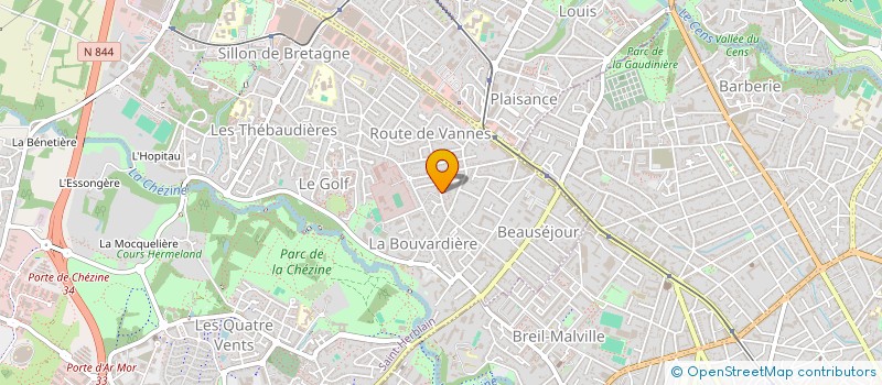 localisation de l'entreprise PAROISSE ST LUC ST LOUIS DE MONTFORT  SAINT-HERBLAIN