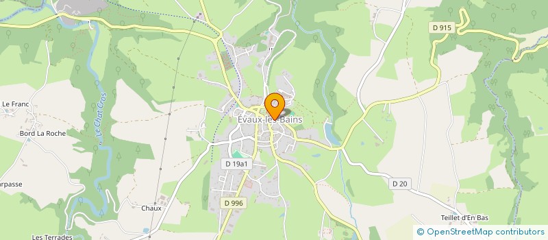 localisation de l'entreprise PAROISSE ST MARIEN  EVAUX-LES-BAINS