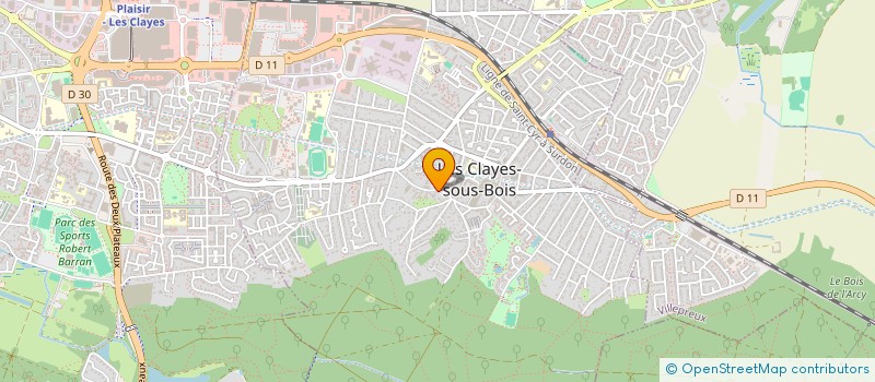 localisation de l'entreprise PAROISSE ST MARTIN à LES CLAYES-SOUS-BOIS