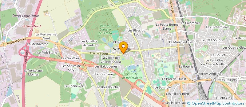 localisation de l'entreprise PAROISSE ST MARTIN DE SARAN  SARAN