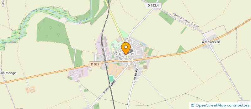 localisation de l'entreprise PAROISSE ST MARTIN EN BEAUCE-ORGERES à ORGERES-EN-BEAUCE