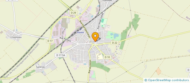 localisation de l'entreprise PAROISSE ST MARTIN EN BEAUCE-VOVES à LES VILLAGES VOVEENS