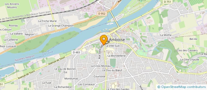 localisation de l'entreprise PAROISSE ST MARTIN VAL D AMBOISE  AMBOISE