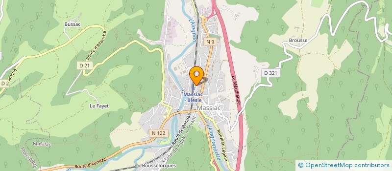 localisation de l'entreprise PAROISSE ST MARY DE HAUTE AUVERGNE à MASSIAC