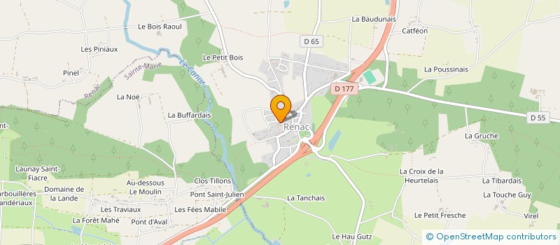 localisation de l'entreprise PAROISSE ST MELAINE EN PAYS DE REDON  LA CHAPELLE-DE-BRAIN