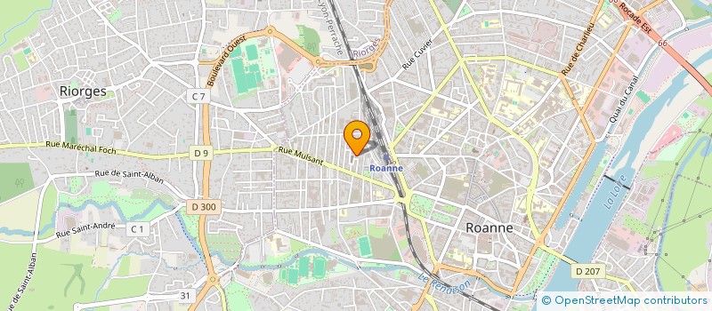 localisation de l'entreprise PAROISSE ST PAUL EN ROANNAIS  ROANNE