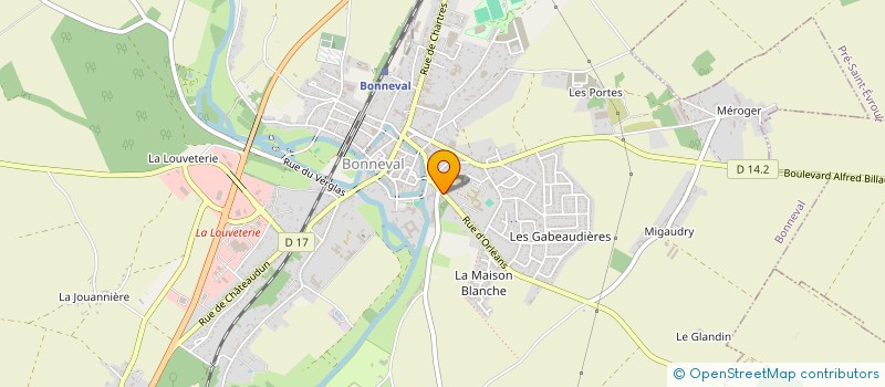 localisation de l'entreprise PAROISSE ST PAUL EN VAL  BONNEVAL