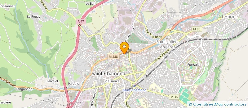 localisation de l'entreprise PAROISSE ST PIERRE à SAINT-CHAMOND