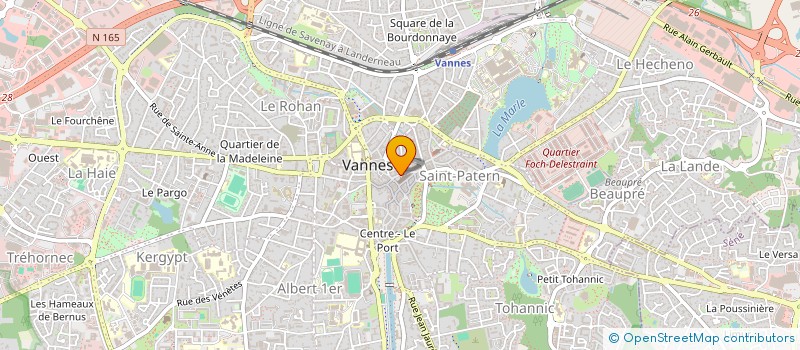 localisation de l'entreprise PAROISSE ST PIERRE à VANNES