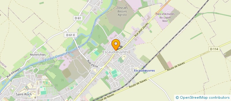 localisation de l'entreprise PAROISSE ST PIERRE  ESCAUDUVRES