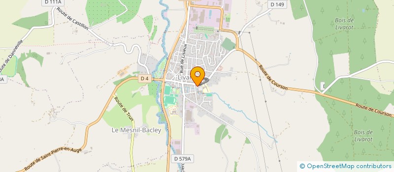 localisation de l'entreprise PAROISSE ST PIERRE ET ST PAUL  LIVAROT-PAYS-D'AUGE