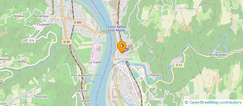 localisation de l'entreprise PAROISSE ST PIERRE ET VALERE  SAINT-VALLIER