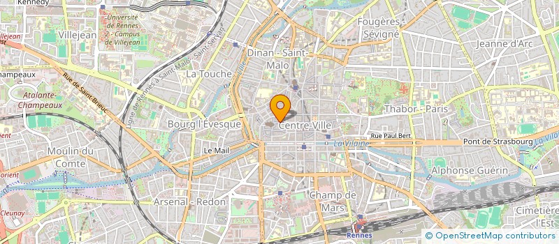 localisation de l'entreprise PAROISSE ST PIERRE ST ETIENNE DE RENNES CATHEDRALE  RENNES