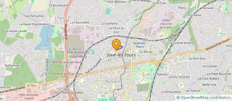 localisation de l'entreprise PAROISSE ST PIERRE ST PAUL à JOUE-LES-TOURS