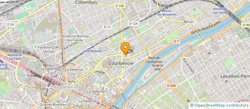 localisation de l'entreprise PAROISSE ST PIERRE ST PAUL à COURBEVOIE