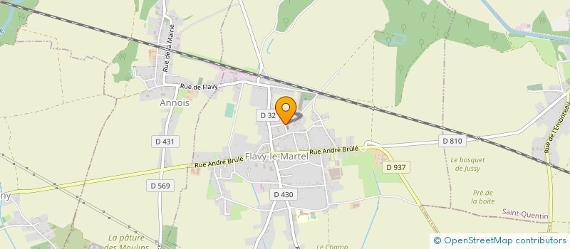 localisation de l'entreprise PAROISSE ST REMY à FLAVY-LE-MARTEL