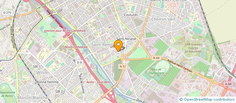 localisation de l'entreprise PAROISSE ST REMY-ST MAURICE-ST LAURENT  REIMS