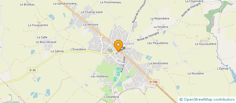 localisation de l'entreprise PAROISSE ST SAUVEUR DE BELLE CROIX  RIVES DE L'YON