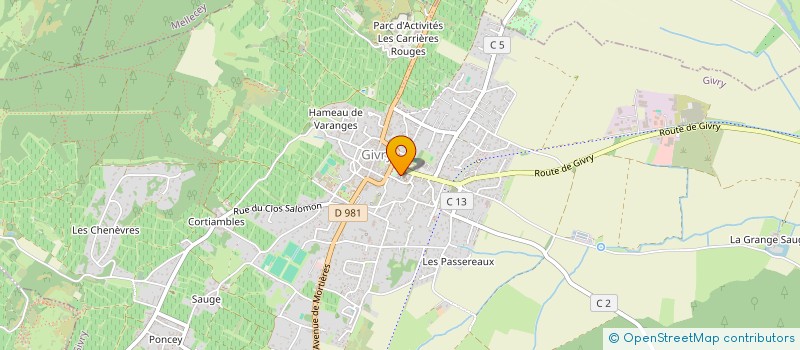 localisation de l'entreprise PAROISSE ST SYMPHORIEN COTE CHALONNAISE  GIVRY