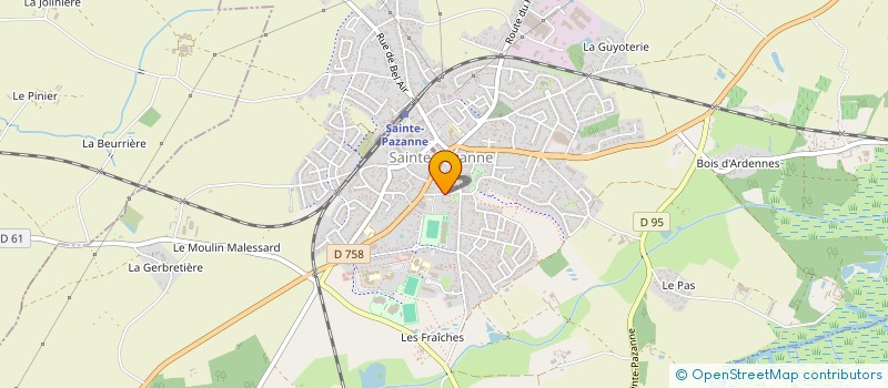 localisation de l'entreprise PAROISSE STE ANNE FRANCOISE EN RETZ à SAINTE-PAZANNE