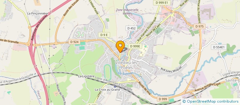 localisation de l'entreprise PAROISSE STE BERNADETTE  VILLEDIEU-LES-POELES-ROUFFIGNY