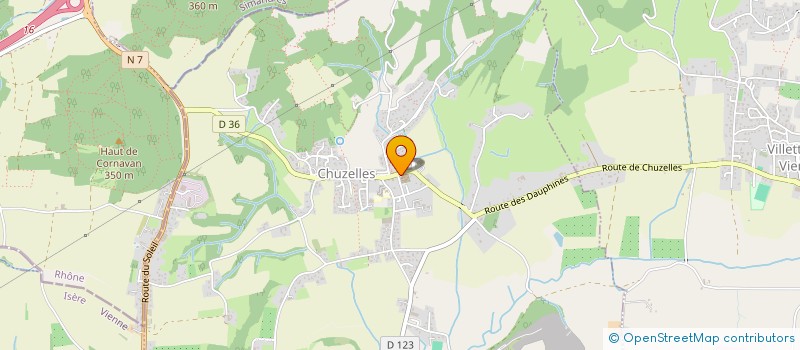 localisation de l'entreprise PAROISSE STE BLANDINE DES 2 VALLEES  CHUZELLES