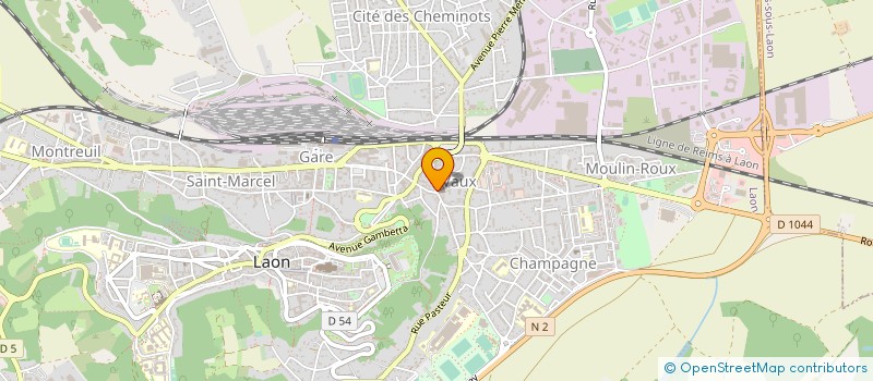 localisation de l'entreprise PAROISSE STE CELINE MONTAGNE COURONNEE à LAON