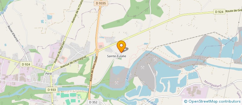 localisation de l'entreprise PAROISSE STE EULALIE à SAINT-SEVER