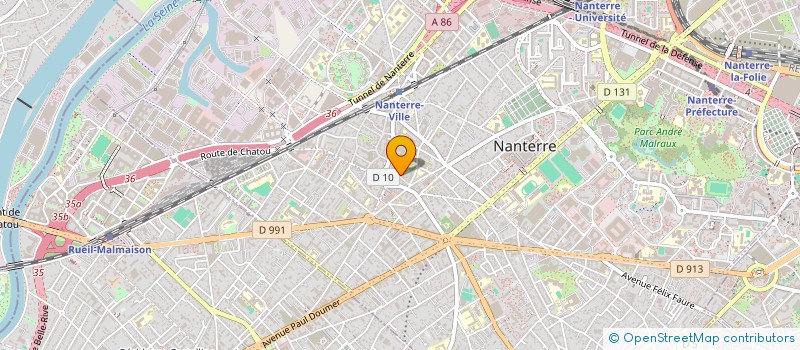 localisation de l'entreprise PAROISSE STE GENEVIEVE  NANTERRE