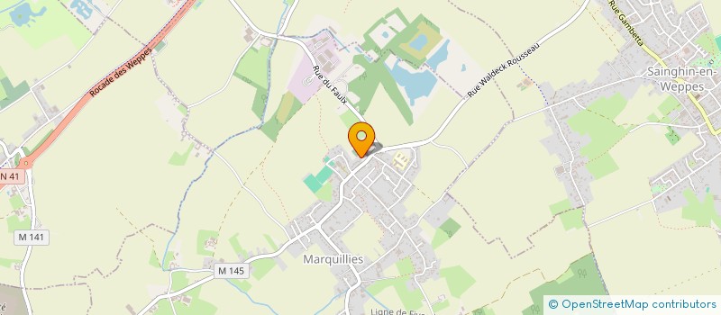 localisation de l'entreprise PAROISSE STE GENEVIEVE  MARQUILLIES