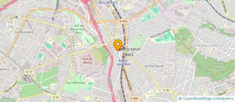 localisation de l'entreprise PAROISSE STE GENEVIEVE à ROSNY-SOUS-BOIS