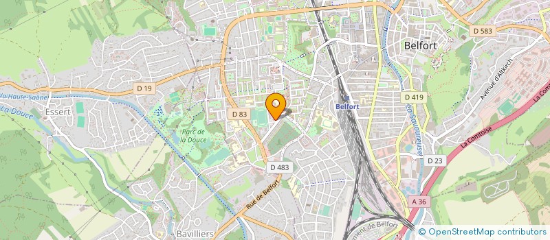 localisation de l'entreprise PAROISSE STE JEANNE ANTIDE à BELFORT