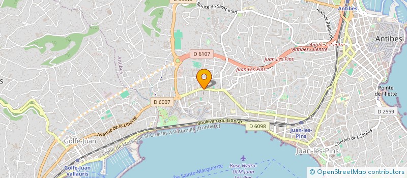 localisation de l'entreprise PAROISSE STE JEANNE D'ARC à ANTIBES