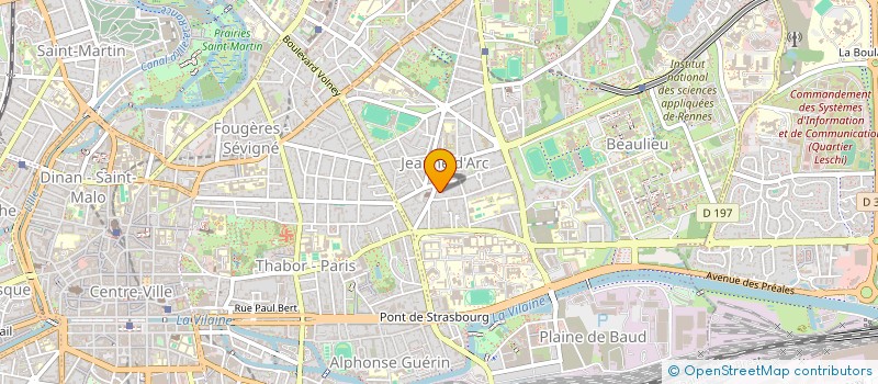 localisation de l'entreprise PAROISSE STE JEANNE D ARC  RENNES