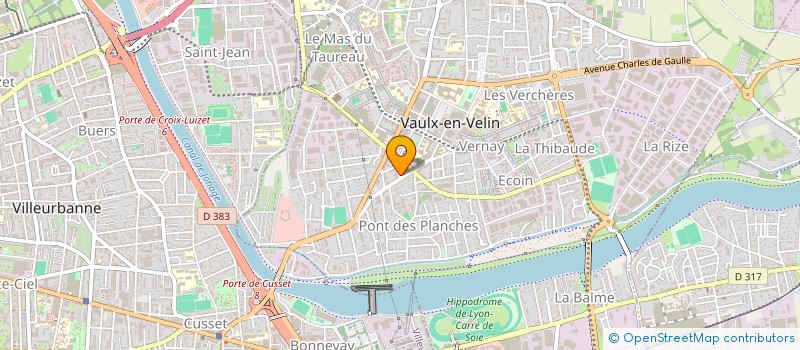 localisation de l'entreprise PAROISSE STE JOSEPHINE BAKHITA  VAULX-EN-VELIN