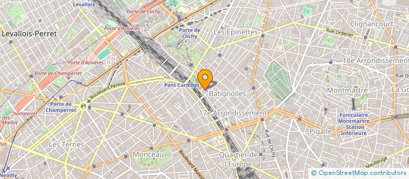 localisation de l'entreprise PAROISSE STE MARIE BATIGNOLLES  PARIS