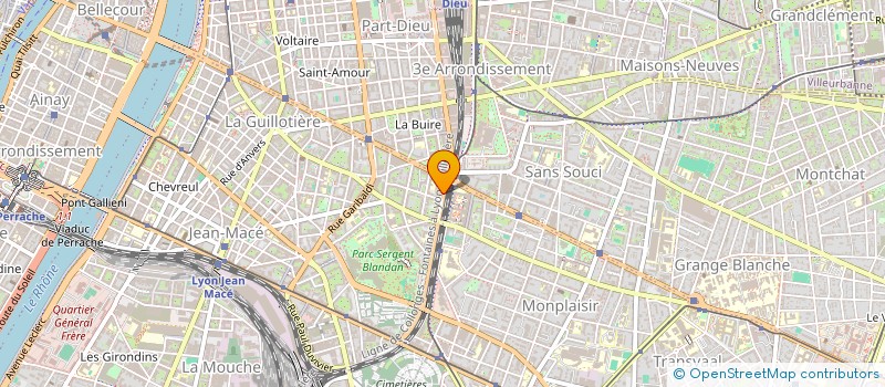 localisation de l'entreprise PAROISSE STE MARIE GUILLOTIERE  LYON