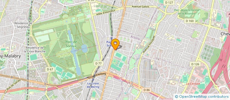 localisation de l'entreprise PAROISSE STE ODILE CROIX BERNY  ANTONY