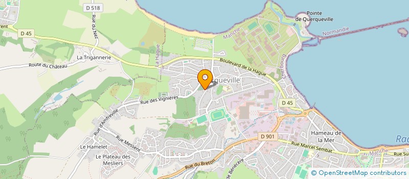 localisation de l'entreprise PAROISSE URVILLE-NACQUEVILLE  LA HAGUE