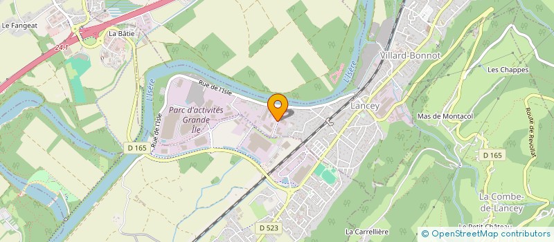 localisation de l'entreprise PAROLAI INDUSTRIE  VILLARD-BONNOT