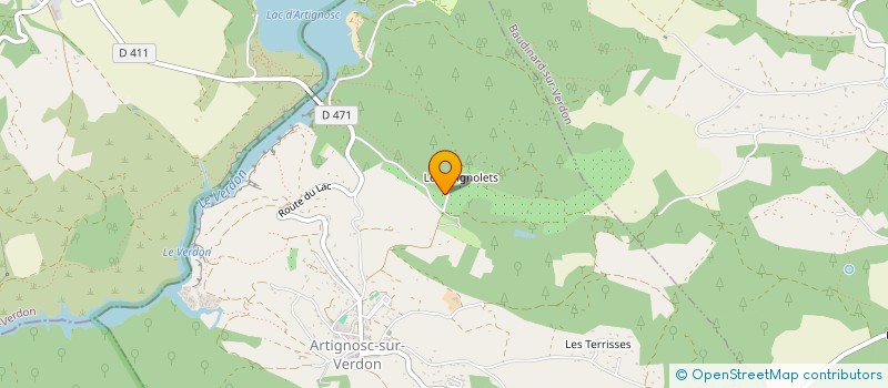localisation de l'entreprise PAROLE à ARTIGNOSC-SUR-VERDON