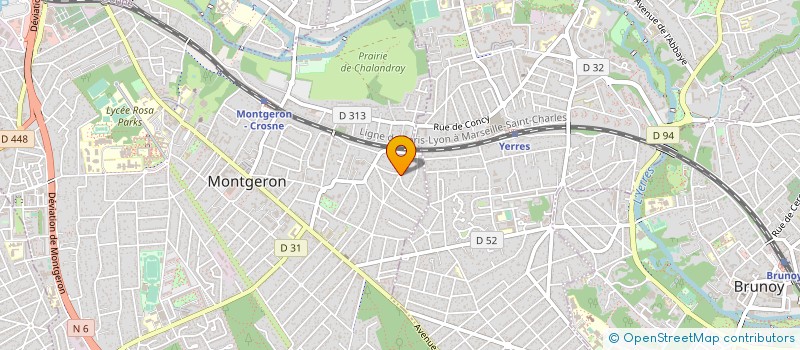 localisation de l'entreprise PAROLE D'ANIMAUX à MONTGERON