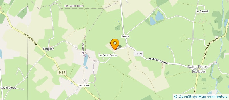 localisation de l'entreprise PAROLE D'ANIMOT'  SAINT-PIERRE-LES-BOIS