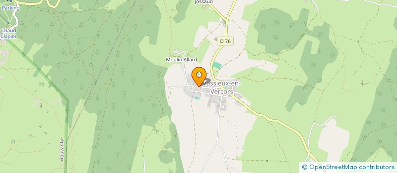 localisation de l'entreprise PAROLE DE CHEVAL à VASSIEUX-EN-VERCORS