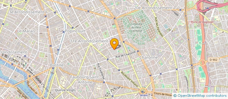 localisation de l'entreprise PAROLE EN SANG  PARIS 11