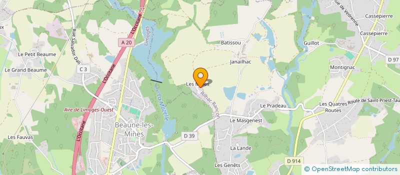 localisation de l'entreprise PAROLE ET ACTION  RILHAC-RANCON