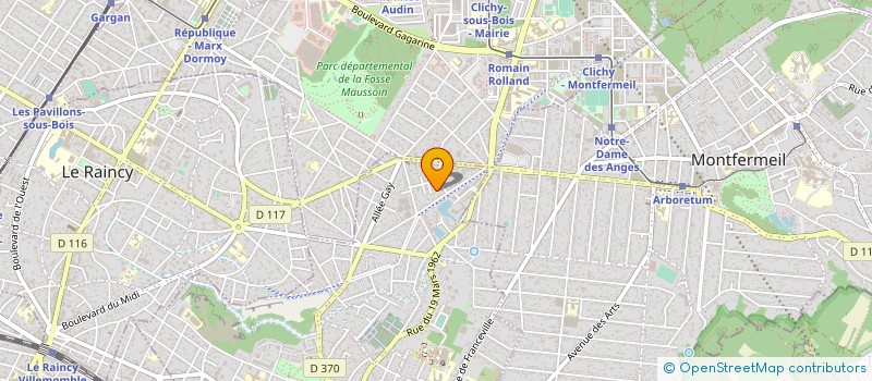 localisation de l'entreprise PAROLE ET MUSIQUE à GAGNY