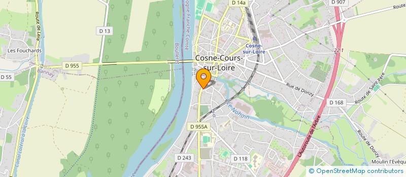 localisation de l'entreprise PAROLE ET MUSIQUE à COSNE-COURS-SUR-LOIRE
