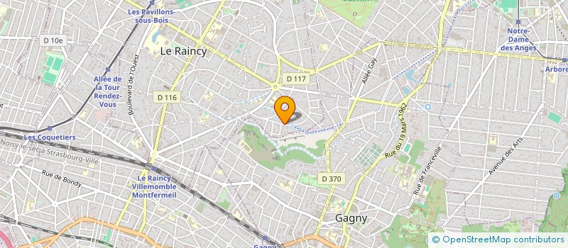 localisation de l'entreprise PAROLES AUX NUAGES  LE RAINCY