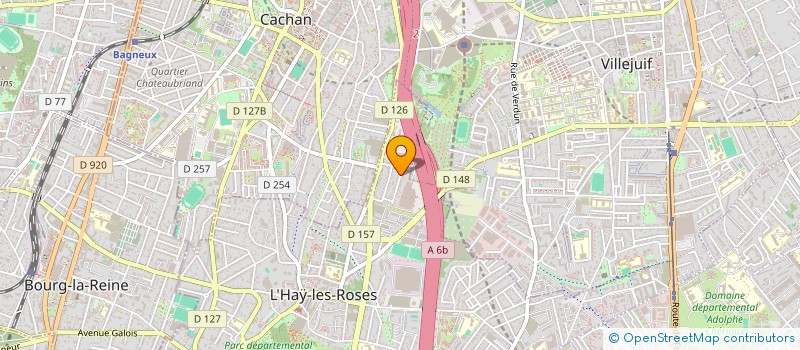 localisation de l'entreprise PAROLES D'ART  L'HAY-LES-ROSES